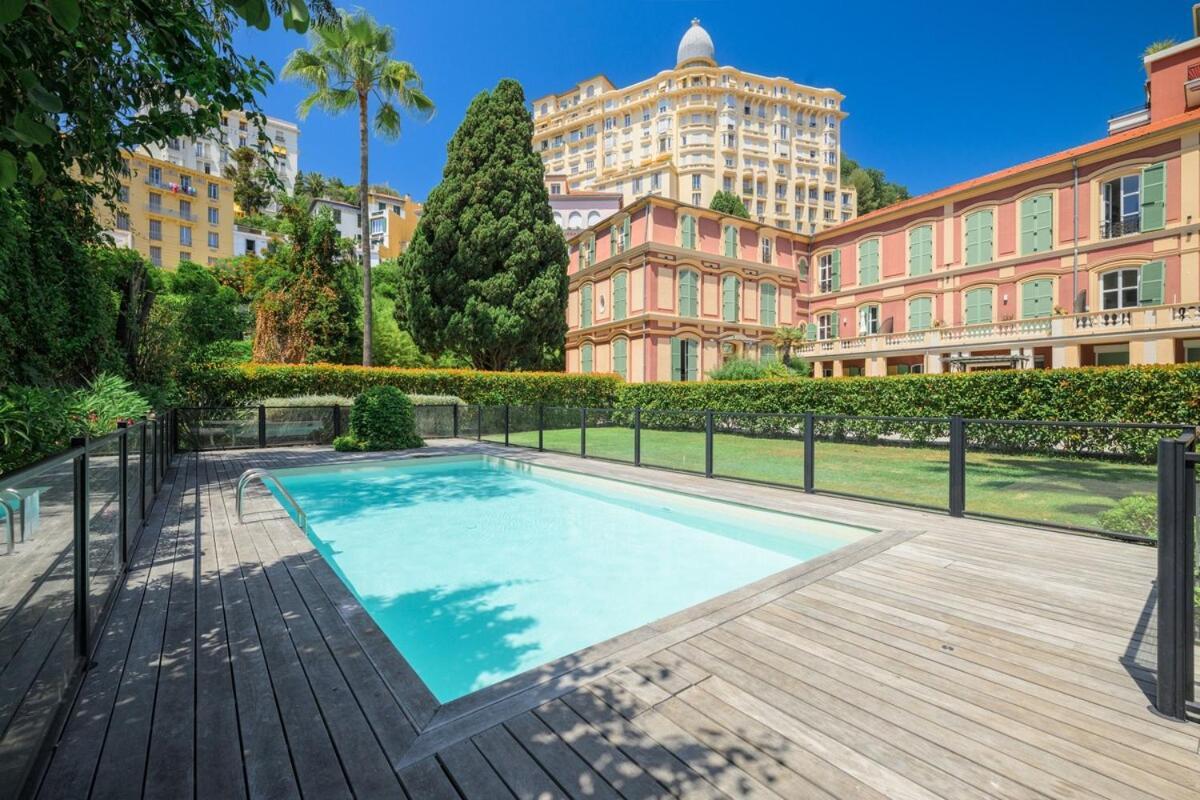 Ferienwohnung Le Coq Wagner - Garage - Swimming Pool Menton Exterior foto